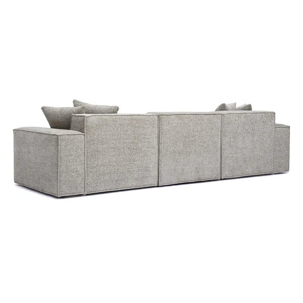 Mindy Chenille Basketweave Modular Sofa