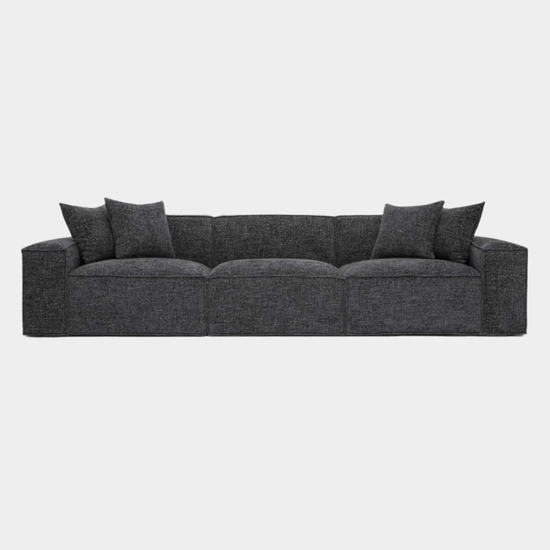 Mindy Chenille Basketweave Modular Sofa