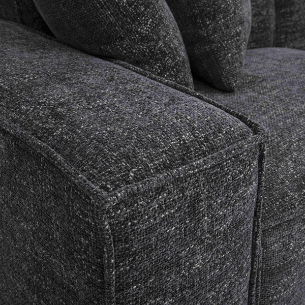 Mindy Chenille Basketweave Modular Sofa