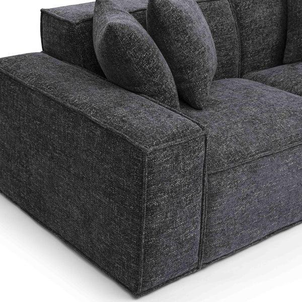 Mindy Chenille Basketweave Modular Loveseat