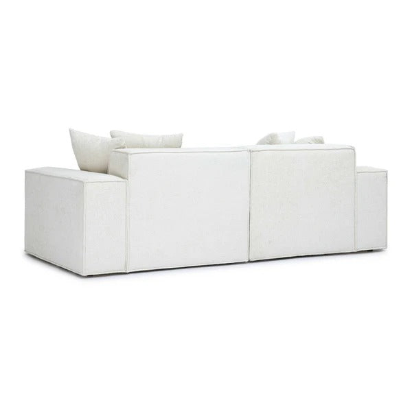 Mindy Chenille Basketweave Modular Loveseat