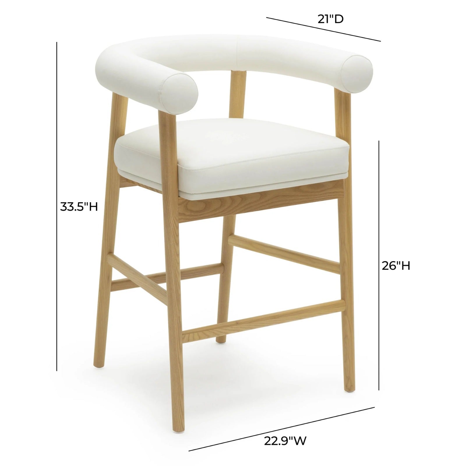 Spara Performance Vegan Leather Counter Stool