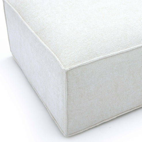 Mindy Chenille Basketweave Ottoman