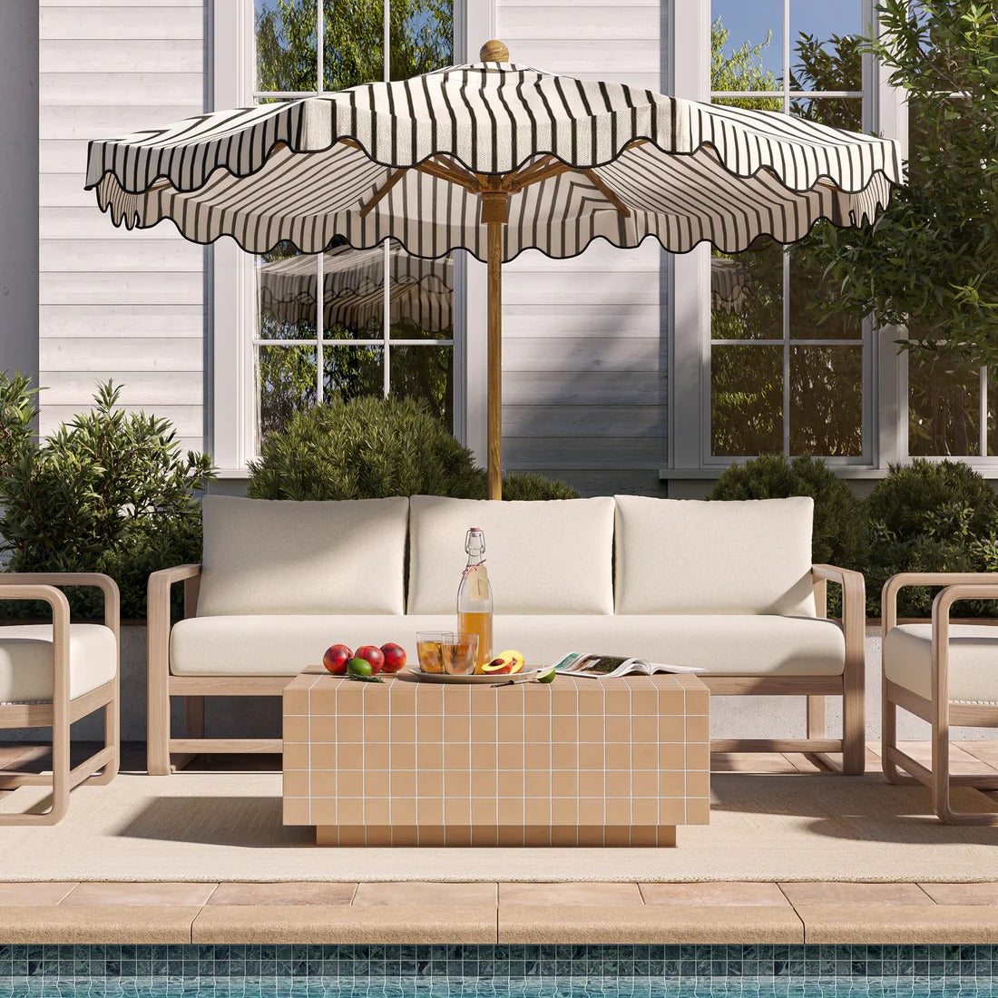 Palata Cream Outdoor Sofa