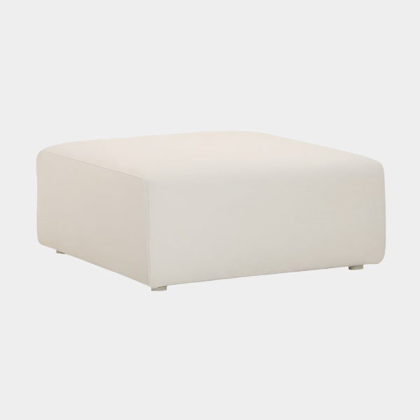 Hangover Cream Outdoor Ottoman
