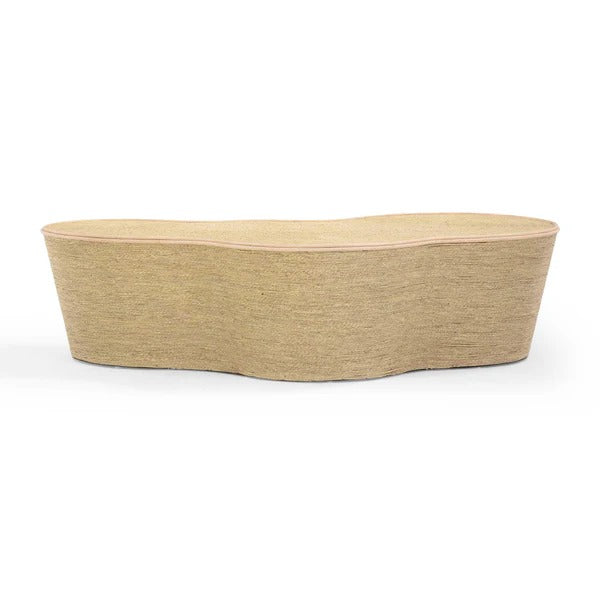 Slab Natural Seagrass Coffee Table