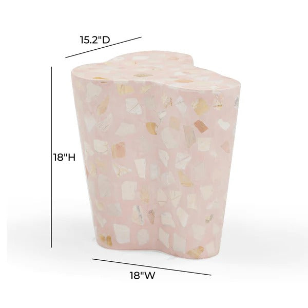 Slab Terrazzo Indoor/Outdoor Side Table