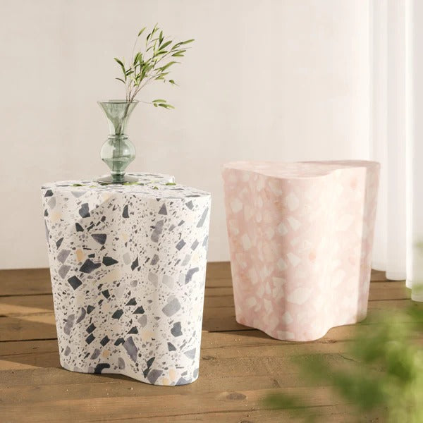 Slab Terrazzo Indoor/Outdoor Side Table