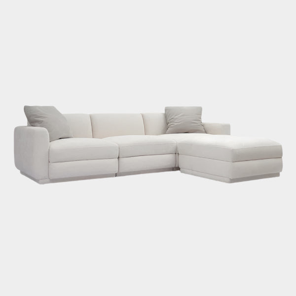 Perry Cream Chenille Modular Sectional