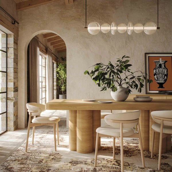 Bambi Ash 90" Rectangular Dining Table