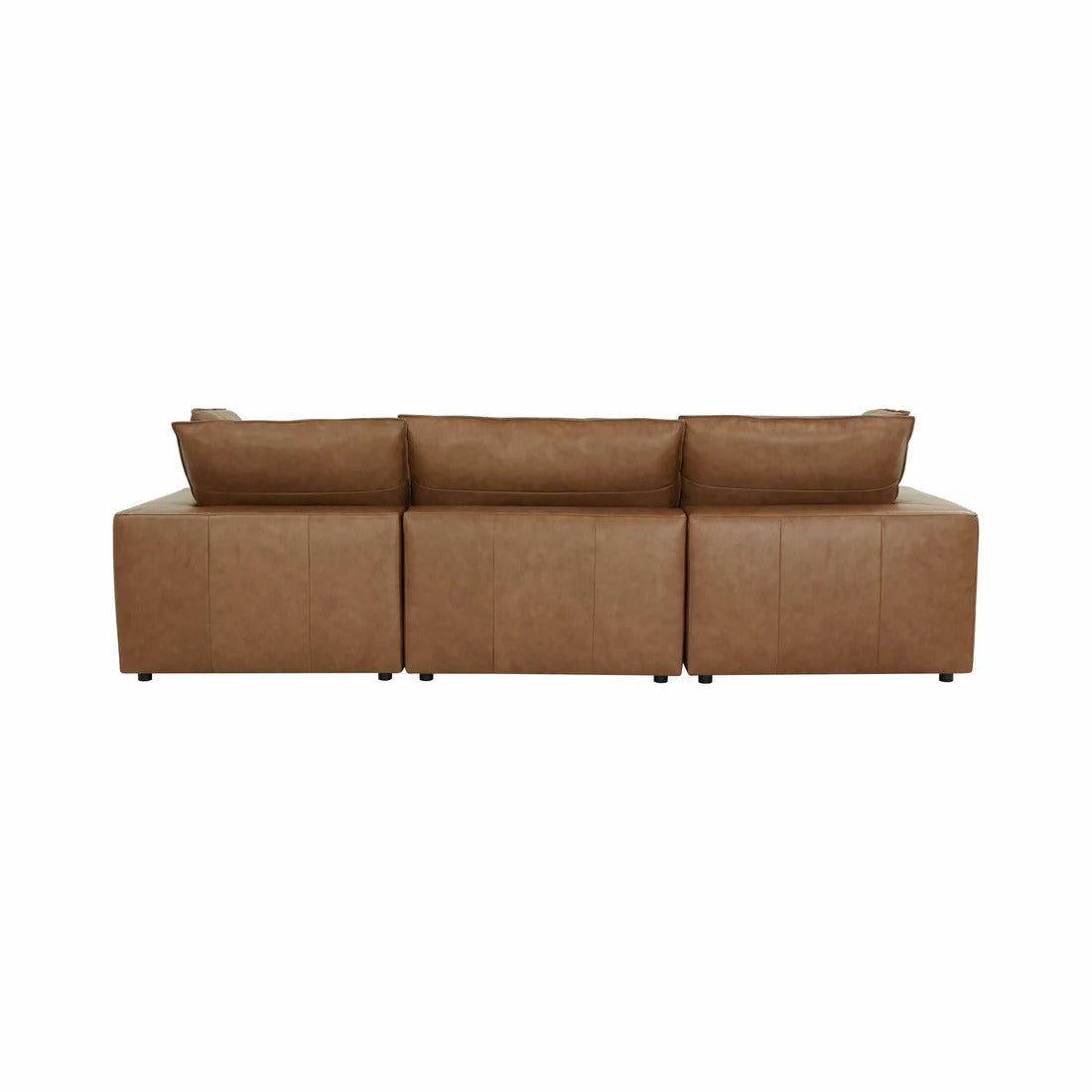 Cali Brown Leather Modular Sofa