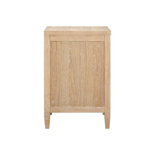 Bristol Park Whitewashed Oak Wood Large Nightstand