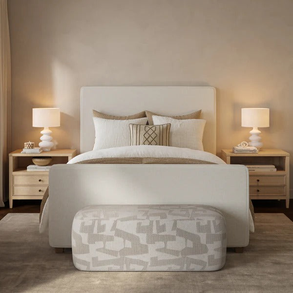 Bristol Park Whitewashed Oak Wood Large Nightstand