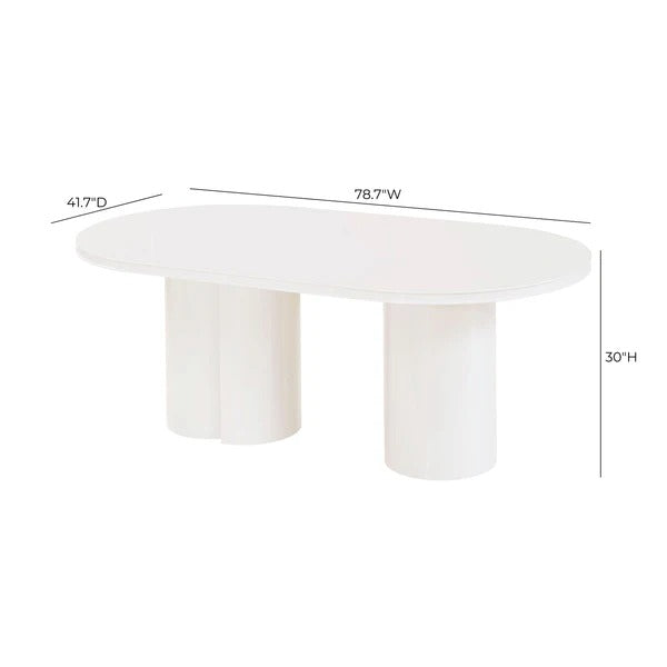 Elora Lacquer 79" Oval Dining Table