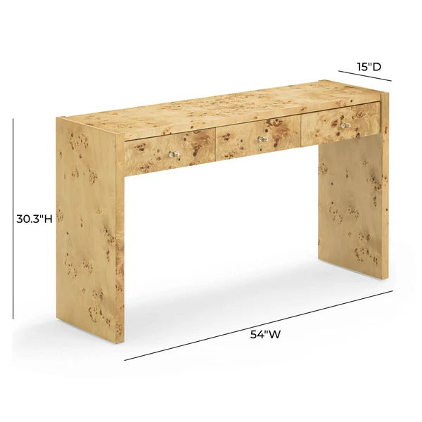 Brandyss Burl Console Table