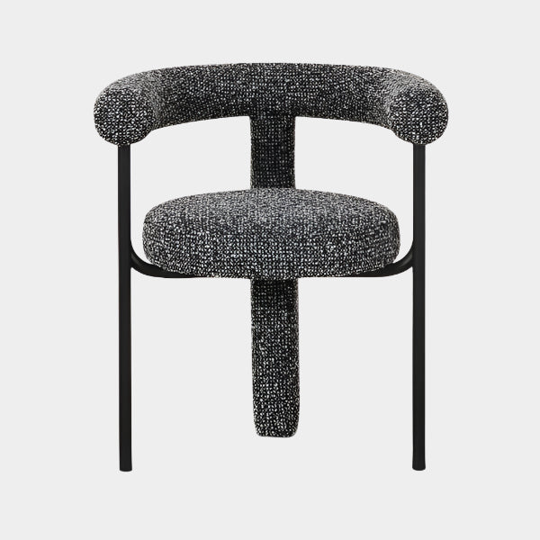Synn Black Performance Boucle Dining Chair