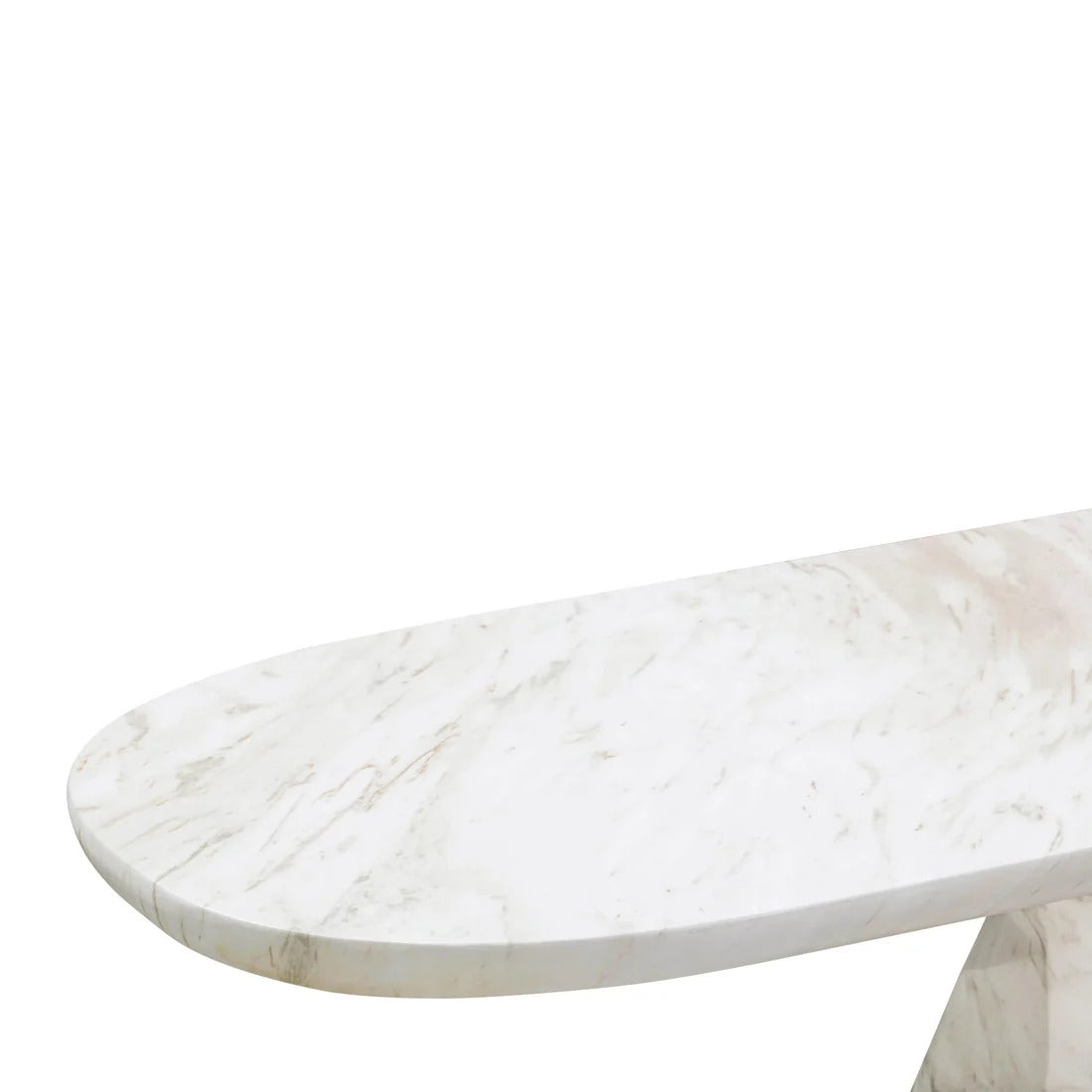 Esme Faux Marble Indoor / Outdoor Long Console Table