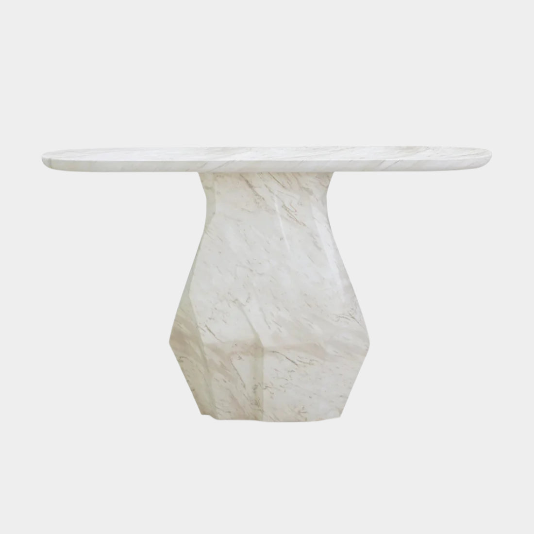 Esme Faux Marble Indoor / Outdoor Long Console Table