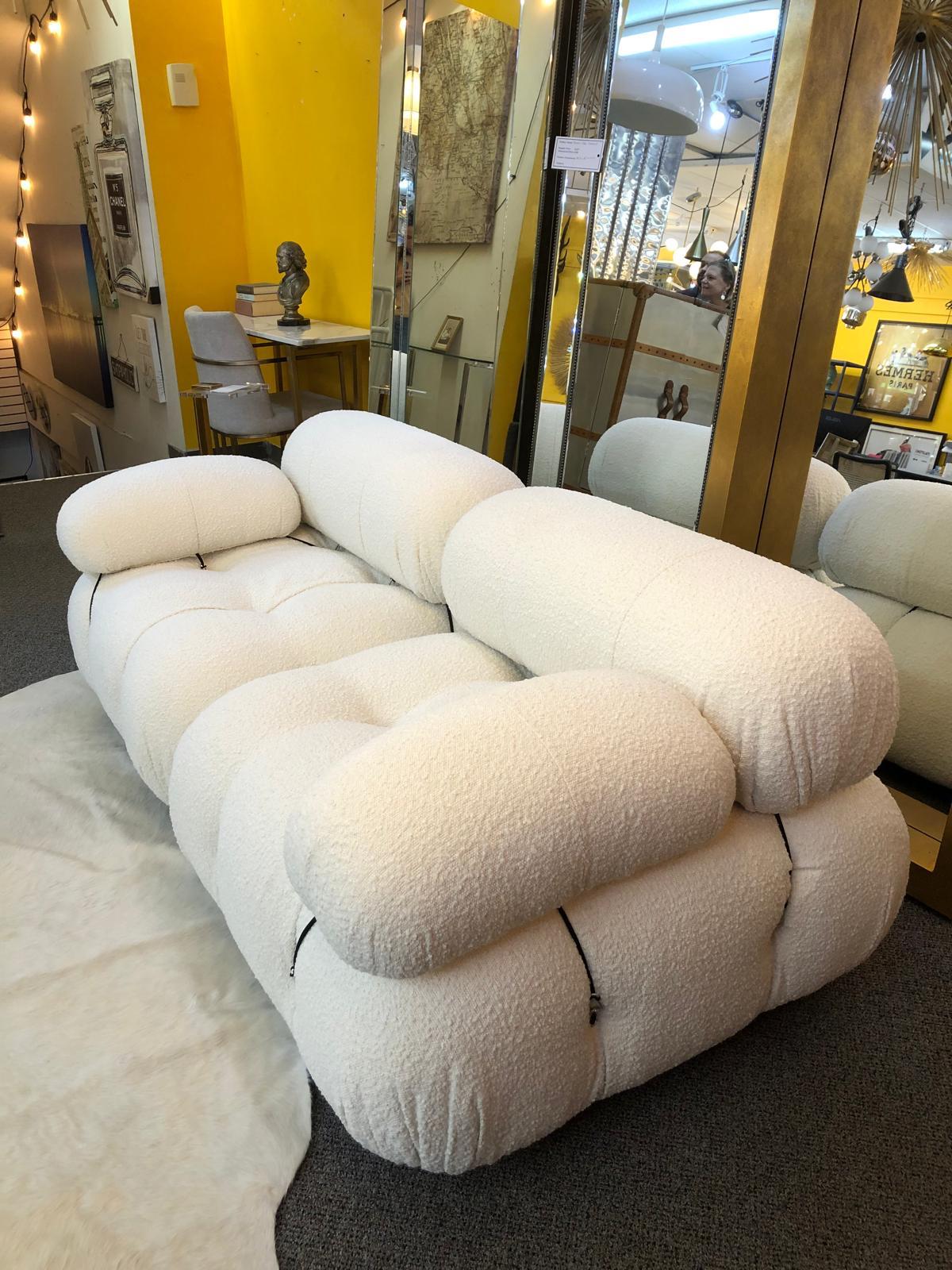 Mario Bellini Two-Seater Boucle Sofa