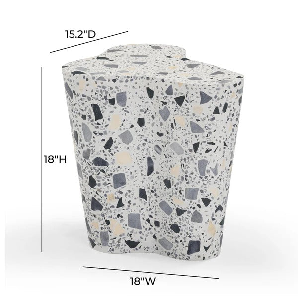 Slab Terrazzo Indoor/Outdoor Side Table