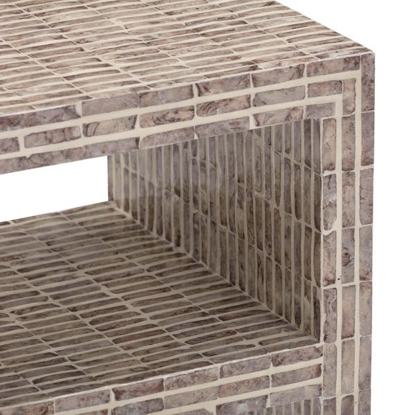 Derry Capiz Shell Nightstand