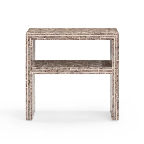 Derry Capiz Shell Nightstand