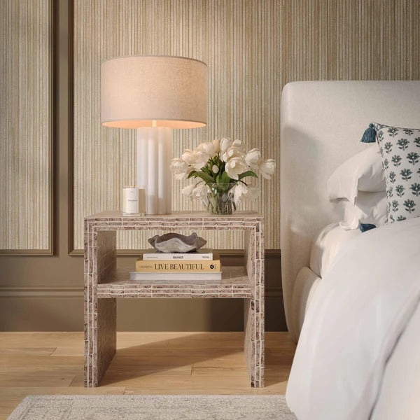 Derry Capiz Shell Nightstand