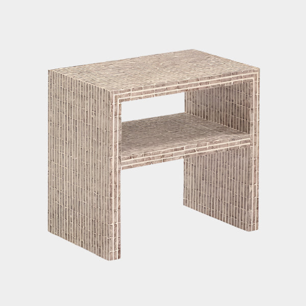 Derry Capiz Shell Nightstand