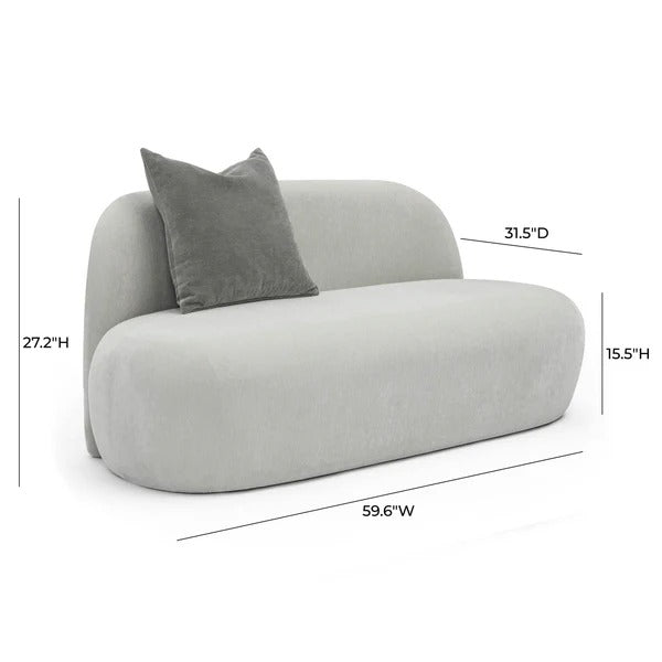 Carraway Upcycled Chenille Loveseat