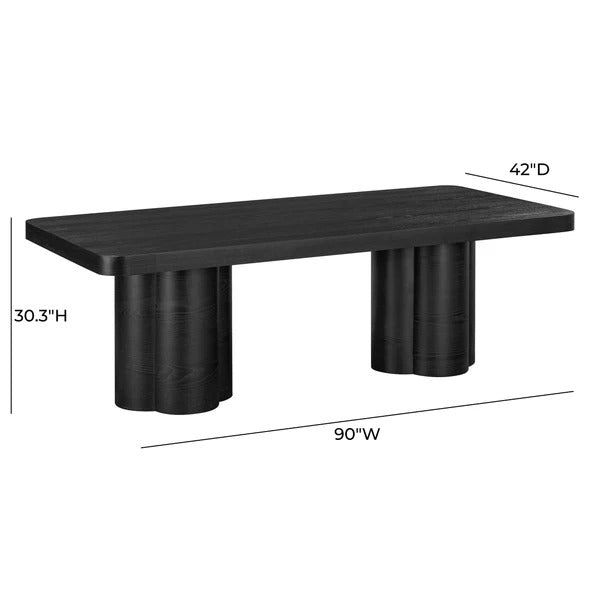 Bambi Ash 90" Rectangular Dining Table
