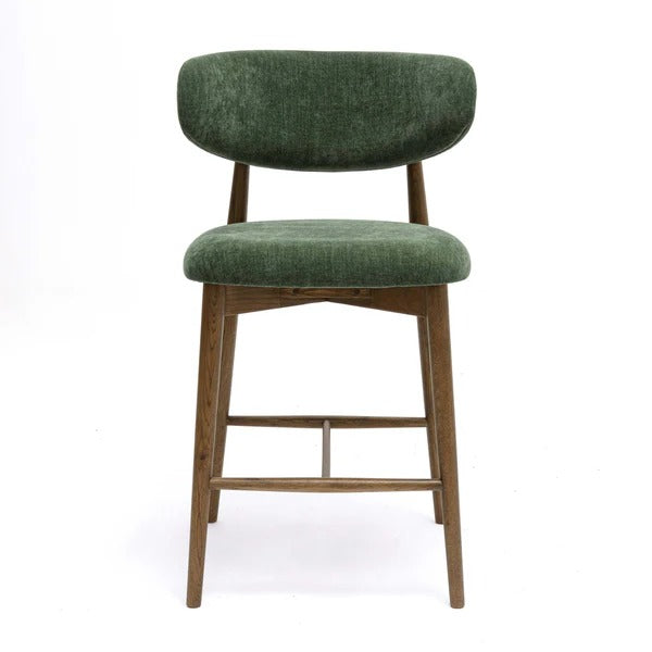 Zinea Performance Textured Velvet Counter Stool