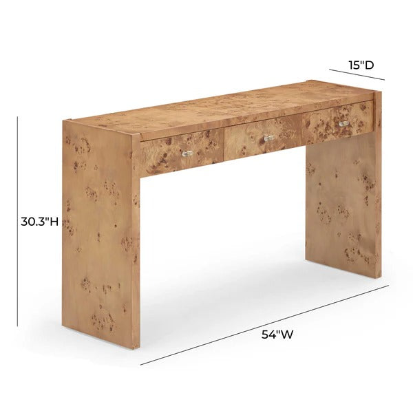 Brandyss Burl Console Table