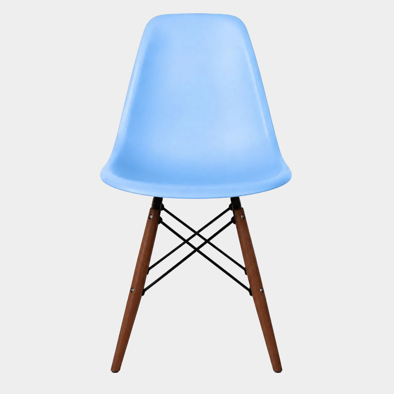 Eames Eiffel Molded Plastic Chair (Walnut Base)