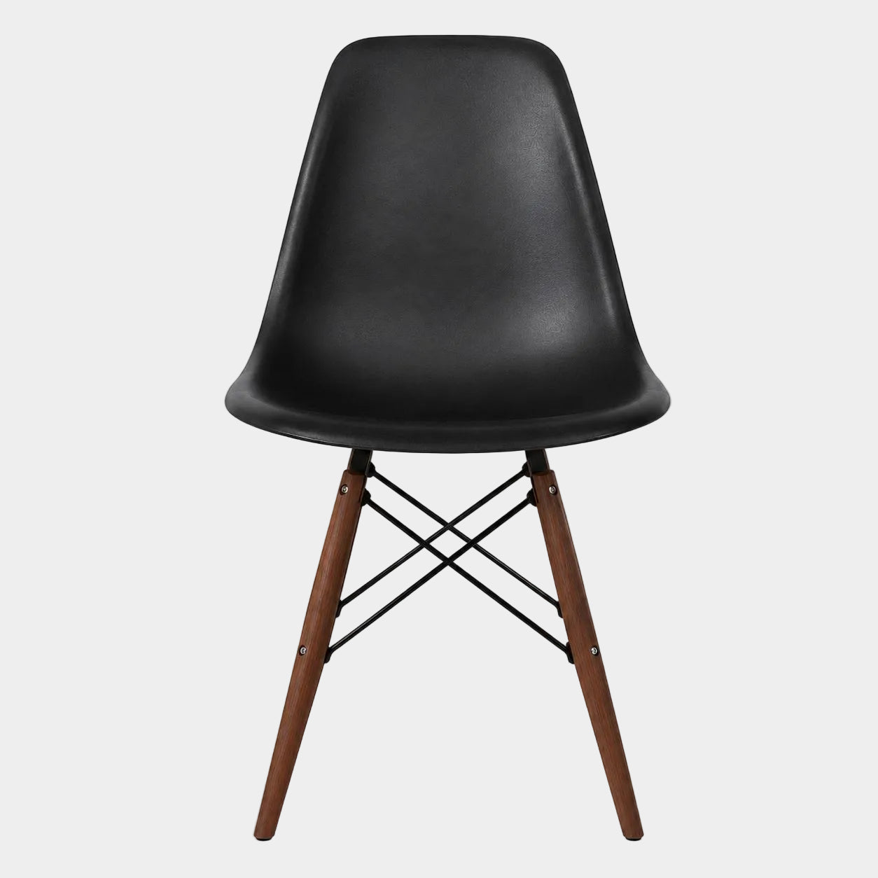 Eames Eiffel Molded Plastic Chair (Walnut Base)