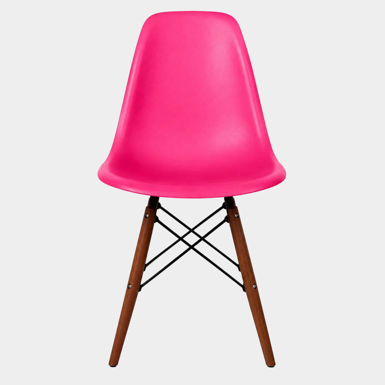 Eames Eiffel Molded Plastic Chair (Walnut Base)