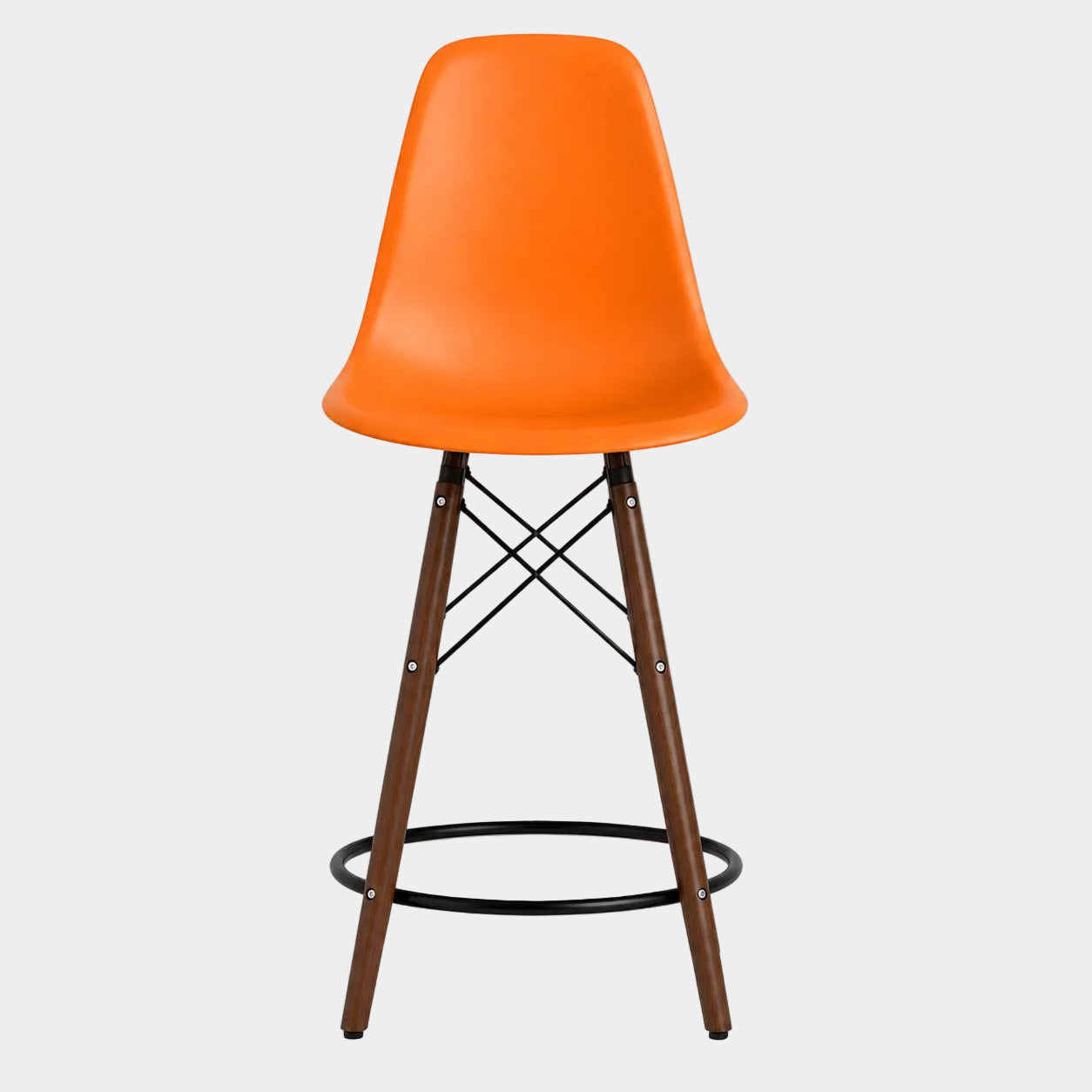 Tabouret Eiffel avec pattes en bois de noyer (26")