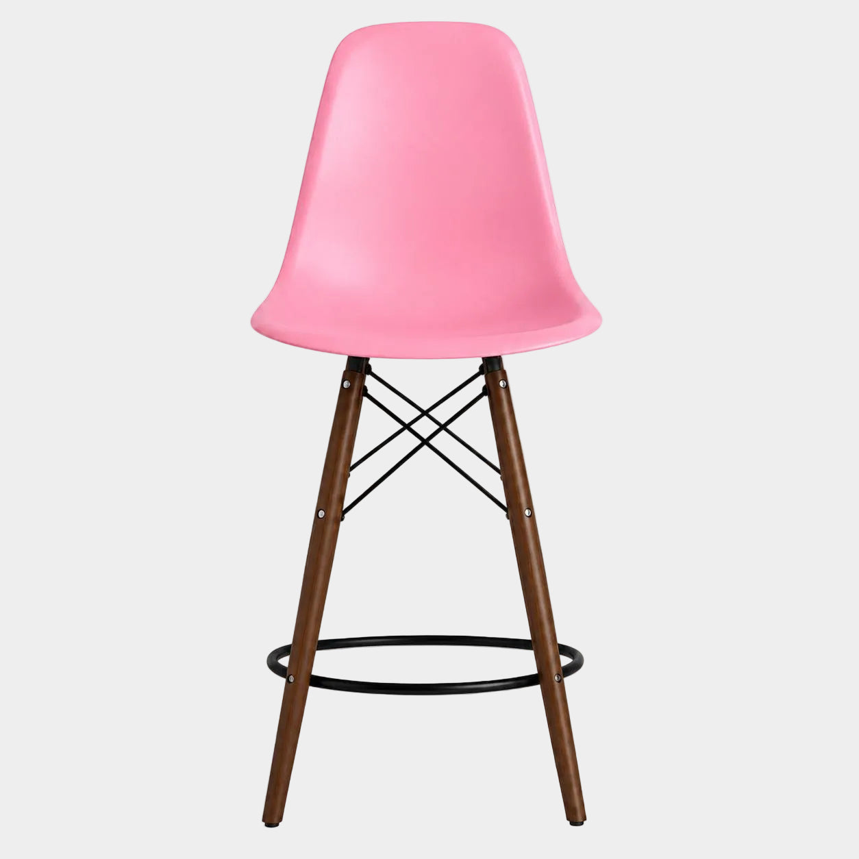 Tabouret Eiffel avec pattes en bois de noyer (26")