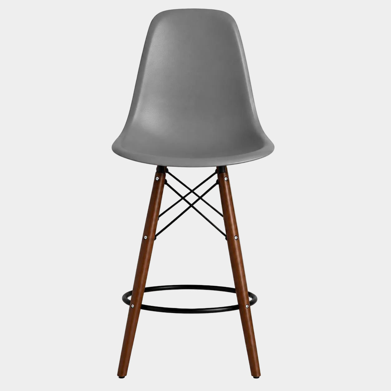 Tabouret Eiffel avec pattes en bois de noyer (26")
