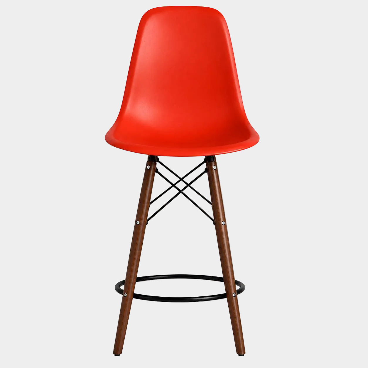 Tabouret Eiffel avec pattes en bois de noyer (26")