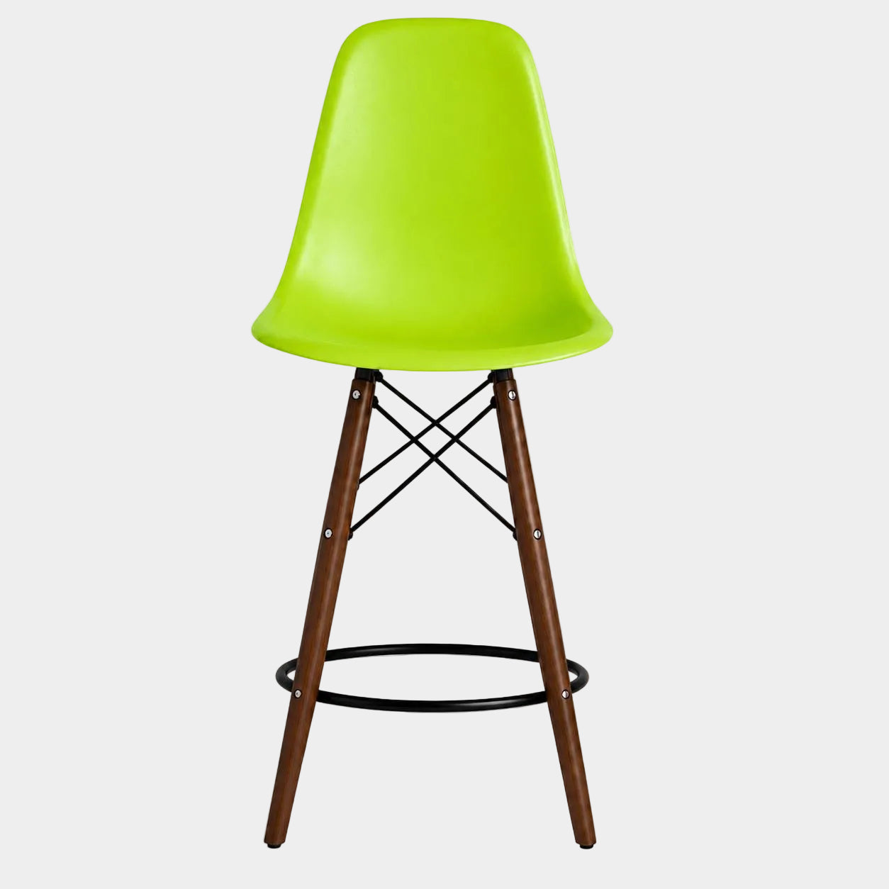 Tabouret Eiffel avec pattes en bois de noyer (26")