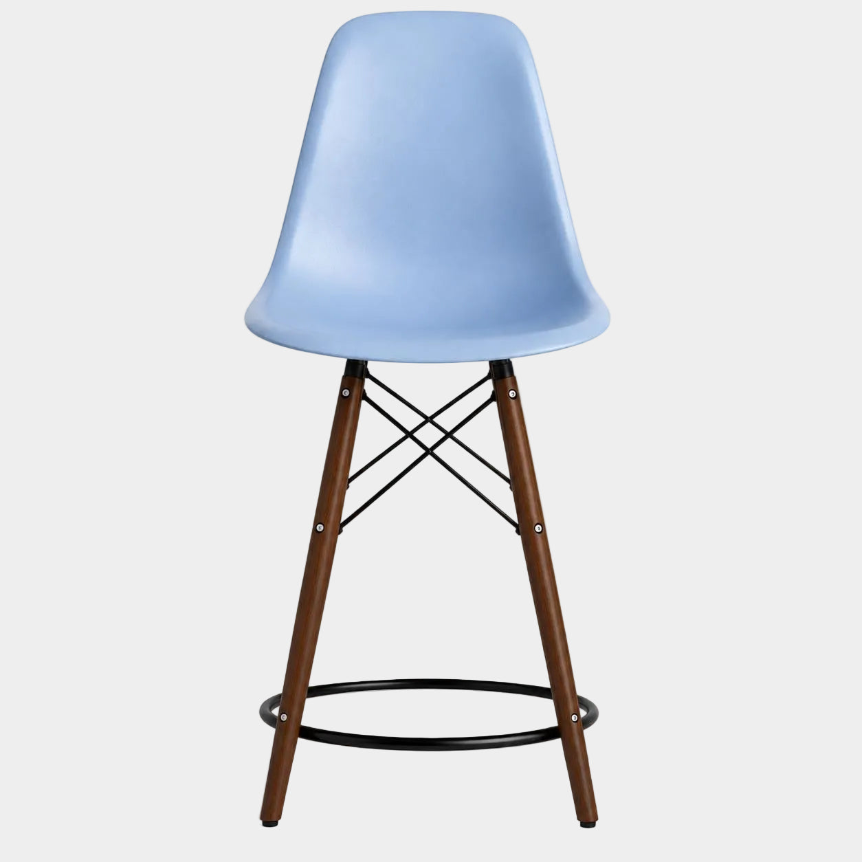 Tabouret Eiffel avec pattes en bois de noyer (26")