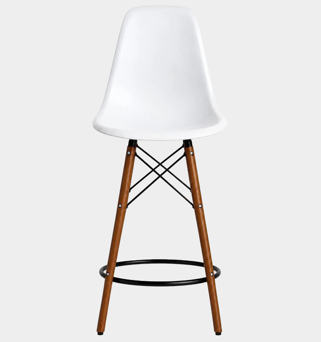Tabouret Eiffel avec pattes en bois de noyer (26")