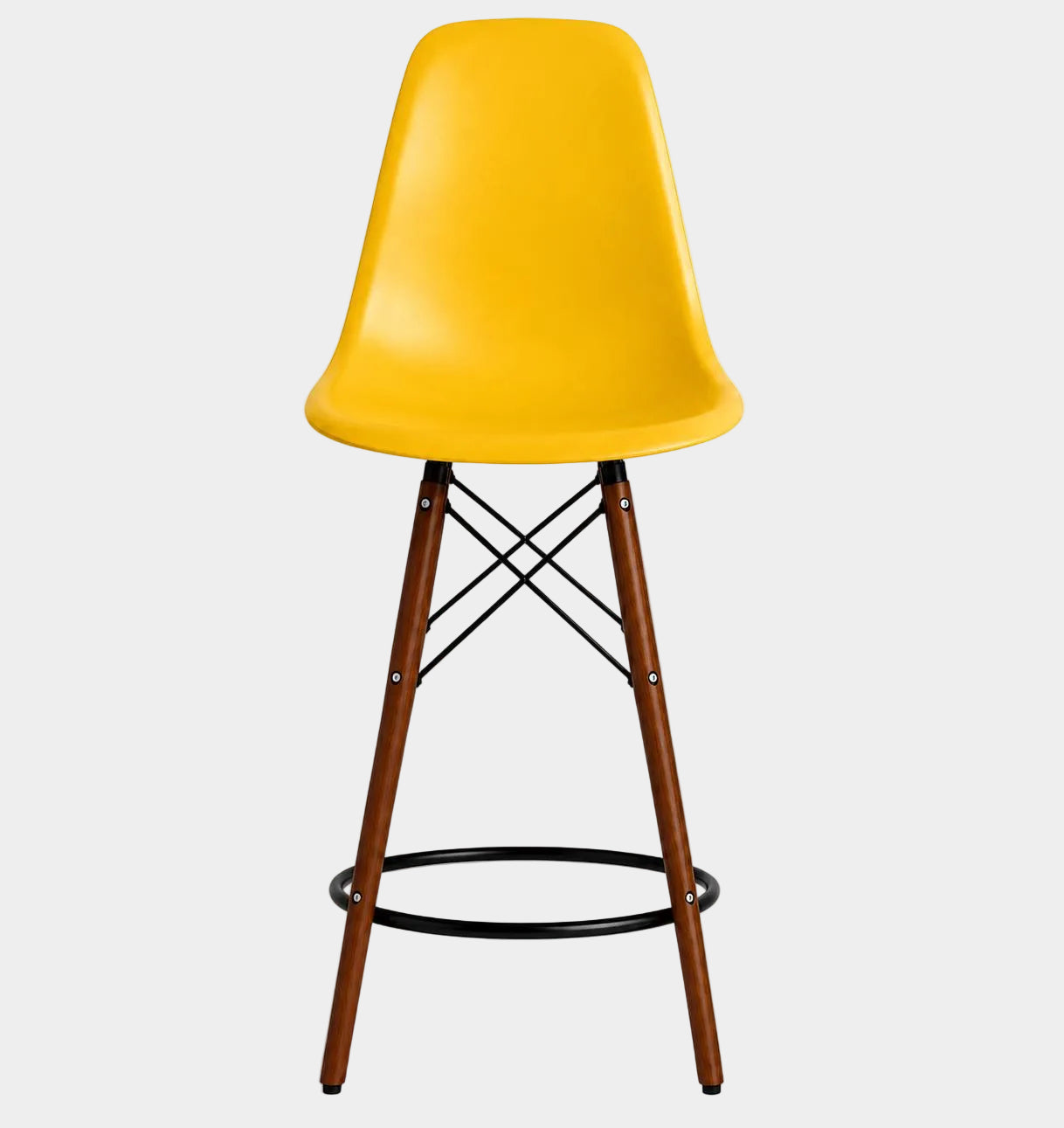 Tabouret Eiffel avec pattes en bois de noyer (26")