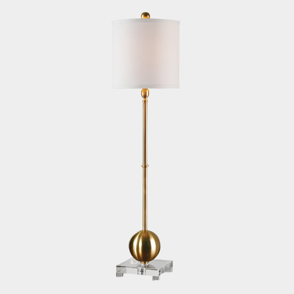 Laton Buffet Lamp, Brass