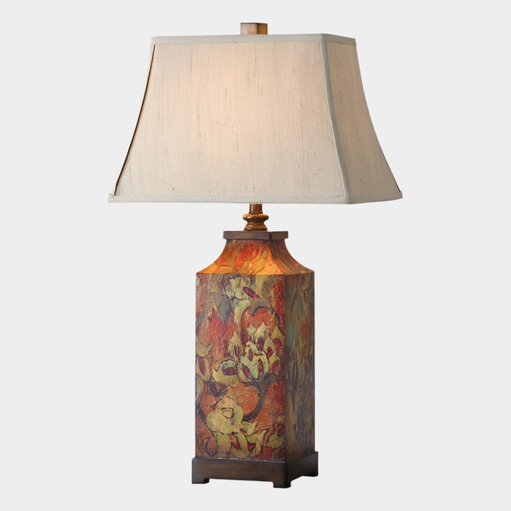Colorful Flowers Table Lamp