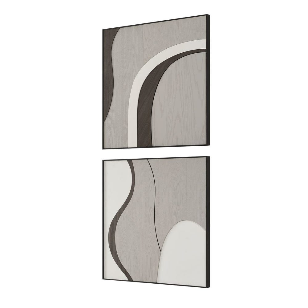 Joel Wood Wall Decor, S/2