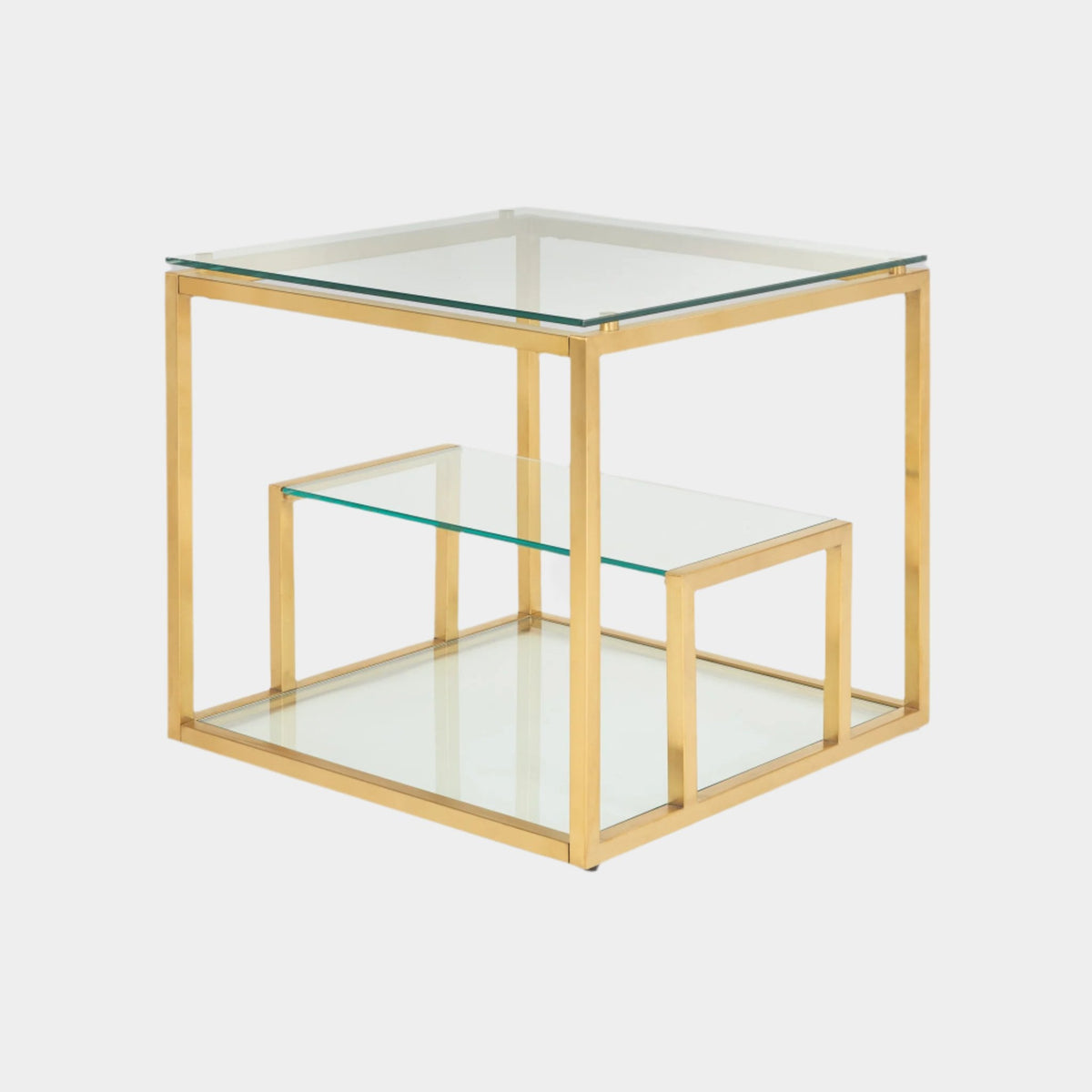 Barolo End Table - Gold