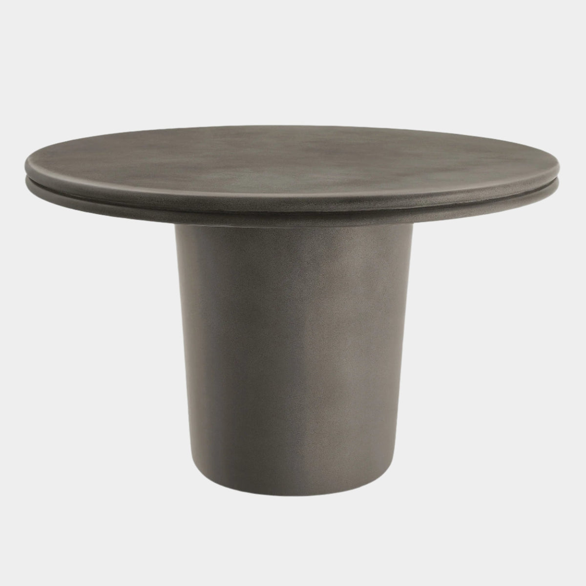Brion Indoor Outdoor Patio Concrete Dining Table - 48" Round