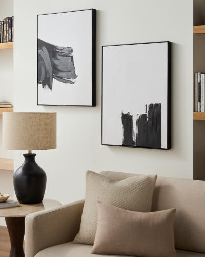 Brush Strokes Framed Art