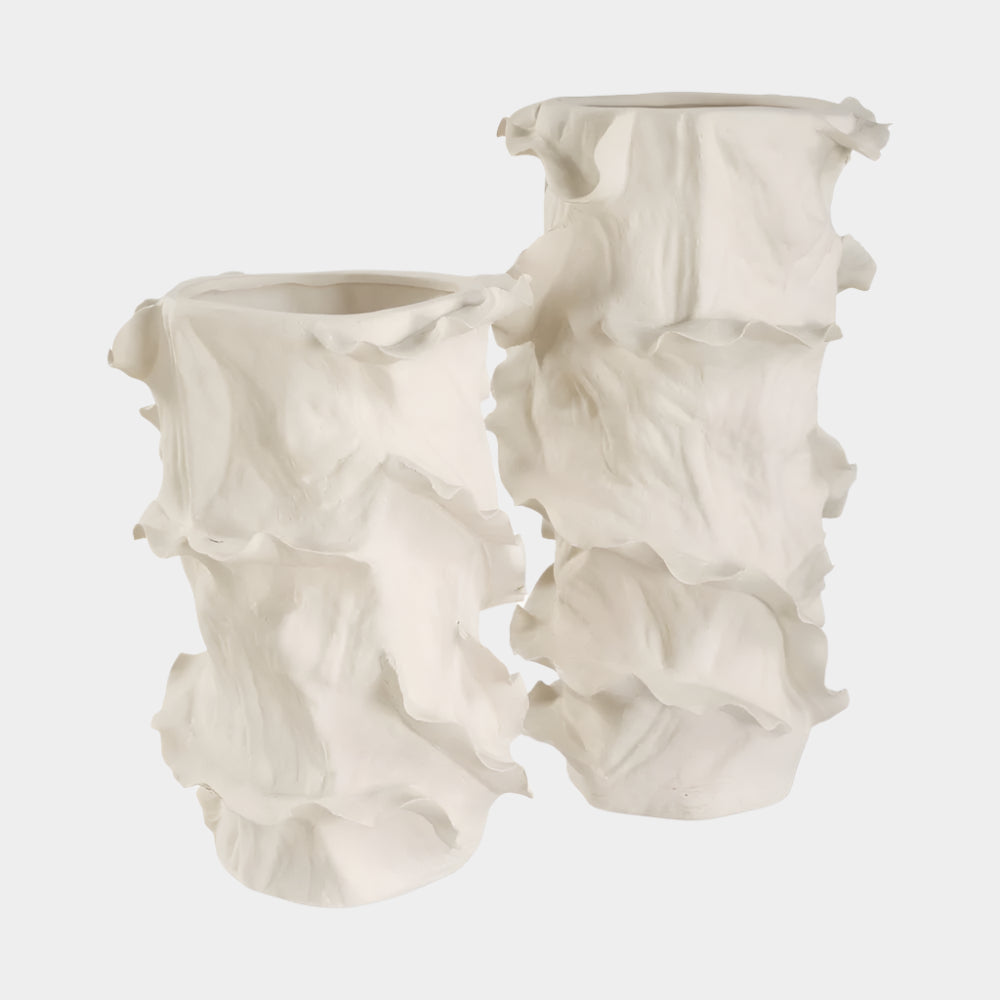 Ripple Crest Vases, S/2